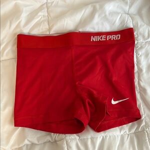 Nike Pro Red Athletic Spandex